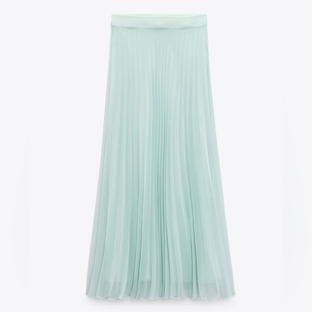 Zara pleated midi skirt